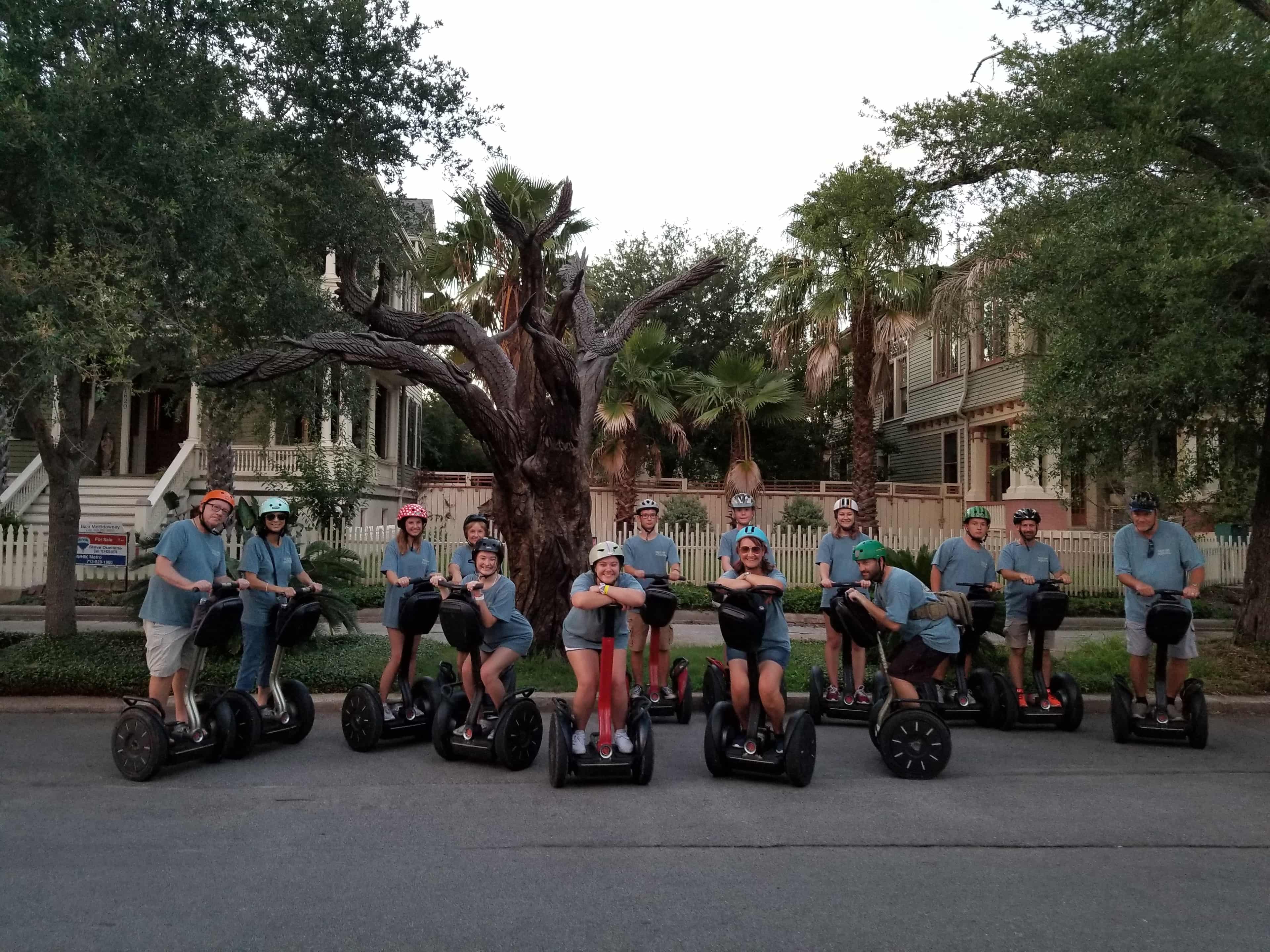 Happy guests on Galveston Segway tour