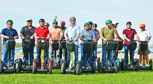Group photo of our Segway team